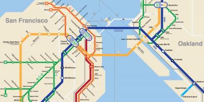 San Francisco metro-kort