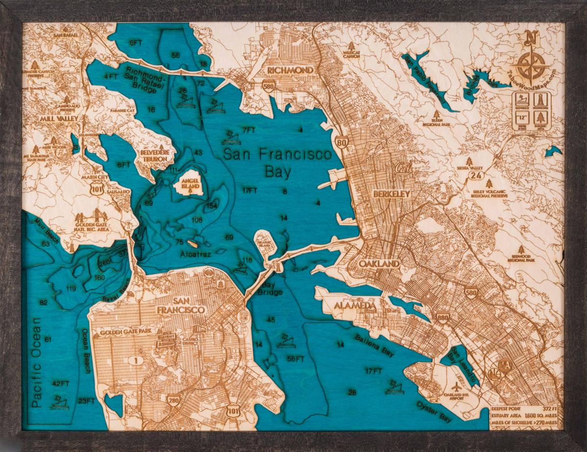 Kort over San Francisco træ