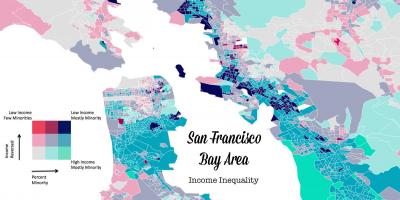 Kort over bay area indkomst