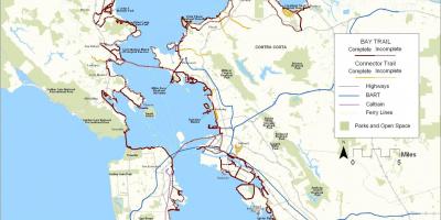 San Francisco bay trail kort