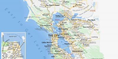 San Francisco kort områder
