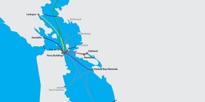 San Francisco bay færgen kort
