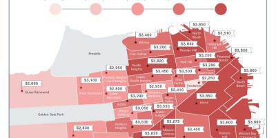 San Francisco leje priserne kort