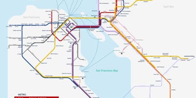San Fran subway kort