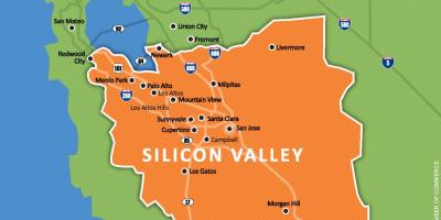 Silicon valley i verden kort